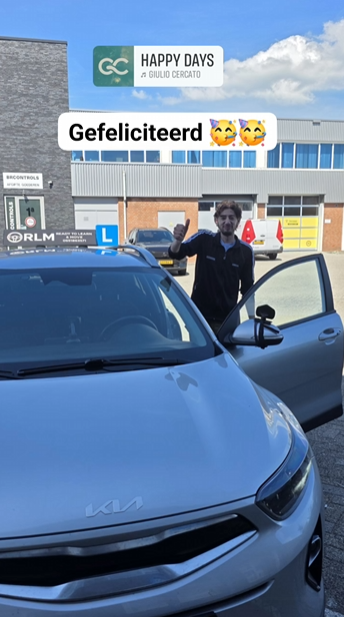 Leerling 1 geslaagd bij RLM Rijschool